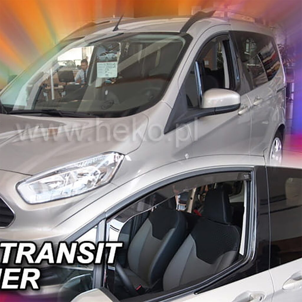 Εικόνα 1 από 7 — ΑΝΕΜΟΘΡΑΥΣΤΕΣ ΓΙΑ FORD TRANSIT COURIER 2D/4D 2014-2023  / TOURNEO COURIER 2D/4D 2014-2023 ΖΕΥΓΑΡΙ ΑΠΟ ΕΥΚΑΜΠΤΟ ΦΙΜΕ ΠΛΑΣΤΙΚΟ HEKO – 2 ΤΕΜ.