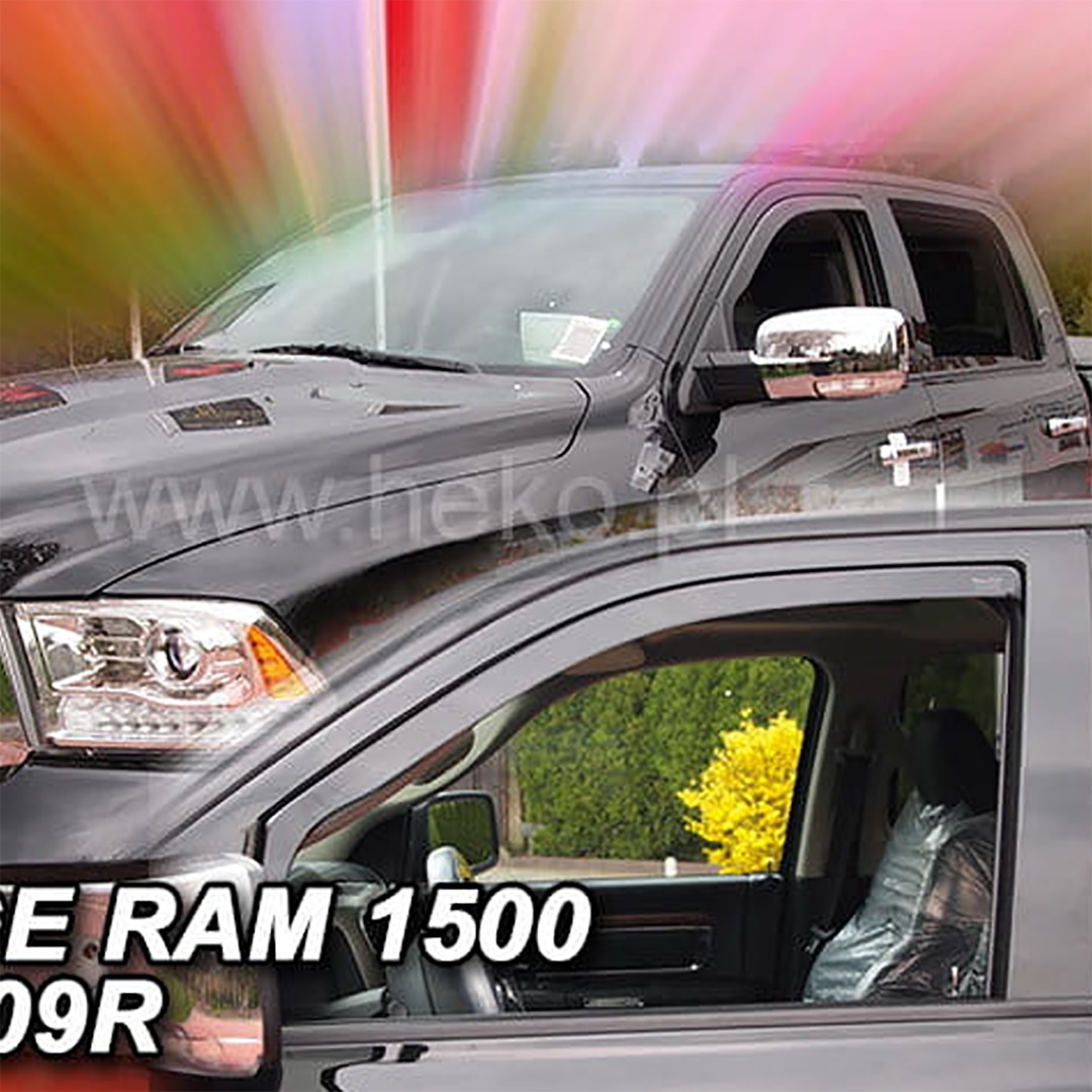 Εικόνα 1 από 5 — ΑΝΕΜΟΘΡΑΥΣΤΕΣ ΓΙΑ DODGE RAM 1500 IV 4D 2009-2018 ΖΕΥΓΑΡΙ ΑΠΟ ΕΥΚΑΜΠΤΟ ΦΙΜΕ ΠΛΑΣΤΙΚΟ HEKO – 2 ΤΕΜ.