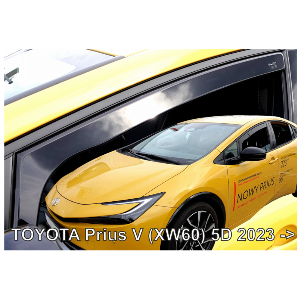 Εικόνα 1 από 5 — ΑΝΕΜΟΘΡΑΥΣΤΕΣ ΓΙΑ TOYOTA PRIUS XW60 5D 2023+ ΖΕΥΓΑΡΙ ΑΠΟ ΕΥΚΑΜΠΤΟ ΦΙΜΕ ΠΛΑΣΤΙΚΟ HEKO – 2 ΤΕΜ.