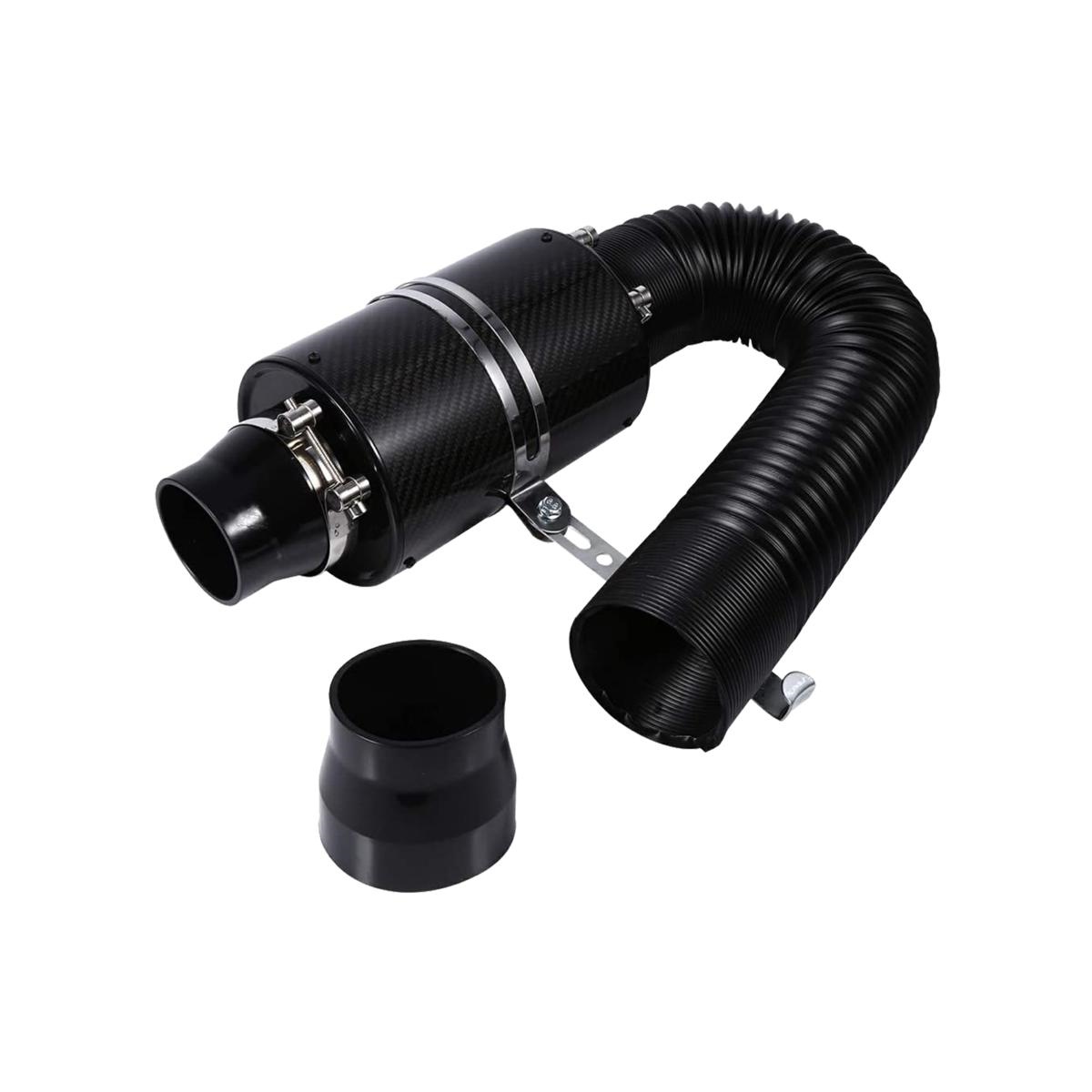 Εικόνα 1 από 2 — ΒΑΡΕΛΑΚΙ CARBON Φ63  24cm ΜΕ ΣΩΛΗΝΑ ΣΠΙΡΑΛ ΑΕΡΑ ΜΑΥΡΟ 27-95 cm SIMONI RACING – 1 TEM.