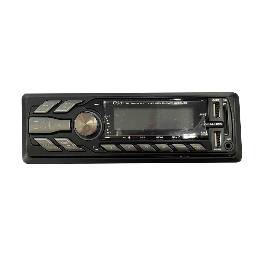 Εικόνα 1 από 3 — RADIO 1 DIN DUAL USB/FM/SD/MP3/WMA/BLUETOOTH 180W ΜΕ ΕΠΙΛΟΓΗ ΦΩΤΙΣΜΟΥ 3 ΧΡΩΜΑΤΩΝ & ΧΕΙΡΙΣΤΗΡΙΟ OSIO – 1 τεμ.