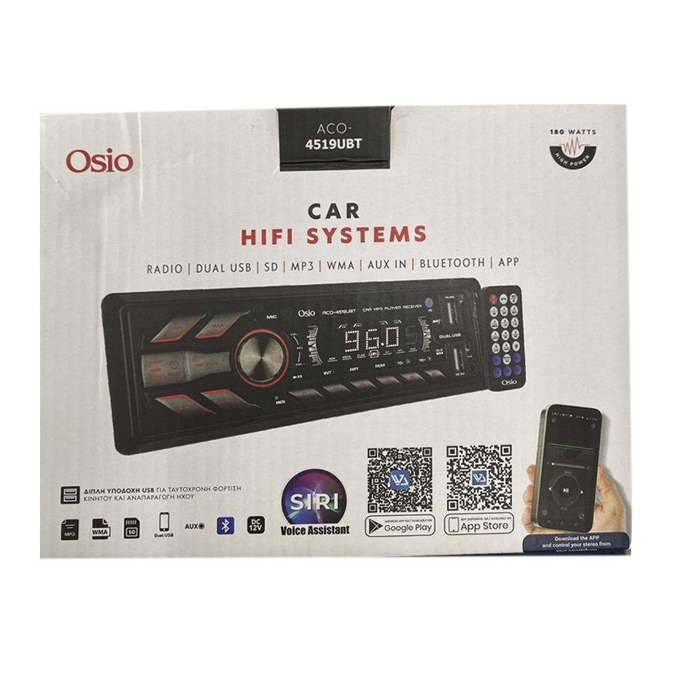 Εικόνα 3 από 3 — RADIO 1 DIN DUAL USB/FM/SD/MP3/WMA/BLUETOOTH 180W ΜΕ ΕΠΙΛΟΓΗ ΦΩΤΙΣΜΟΥ 3 ΧΡΩΜΑΤΩΝ & ΧΕΙΡΙΣΤΗΡΙΟ OSIO – 1 τεμ.