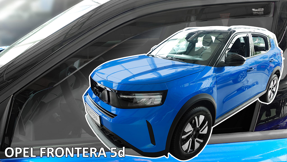 Εικόνα 1 από 5 — Heko – Ανεμοθραύστες για Opel Frontera 2024 > 5πορτο / SUV Ζευγάρι Αυτοκινήτου Από Εύκαμπτο Φιμέ Πλαστικό – 2 τεμ. (ΑΝΕΜ.25412)