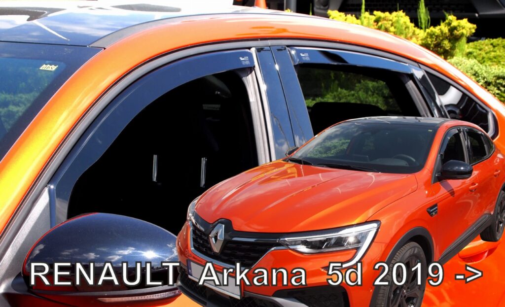 Εικόνα 1 από 6 — ΑΝΕΜΟΘΡΑΥΣΤΕΣ ΓΙΑ RENAULT ARKANA 5D 2019+  ΣΕΤ ΑΥΤΟΚΙΝΗΤΟΥ ΑΠΟ ΕΥΚΑΜΠΤΟ ΦΙΜΕ ΠΛΑΣΤΙΚΟ HEKO – 4 ΤΕΜ.