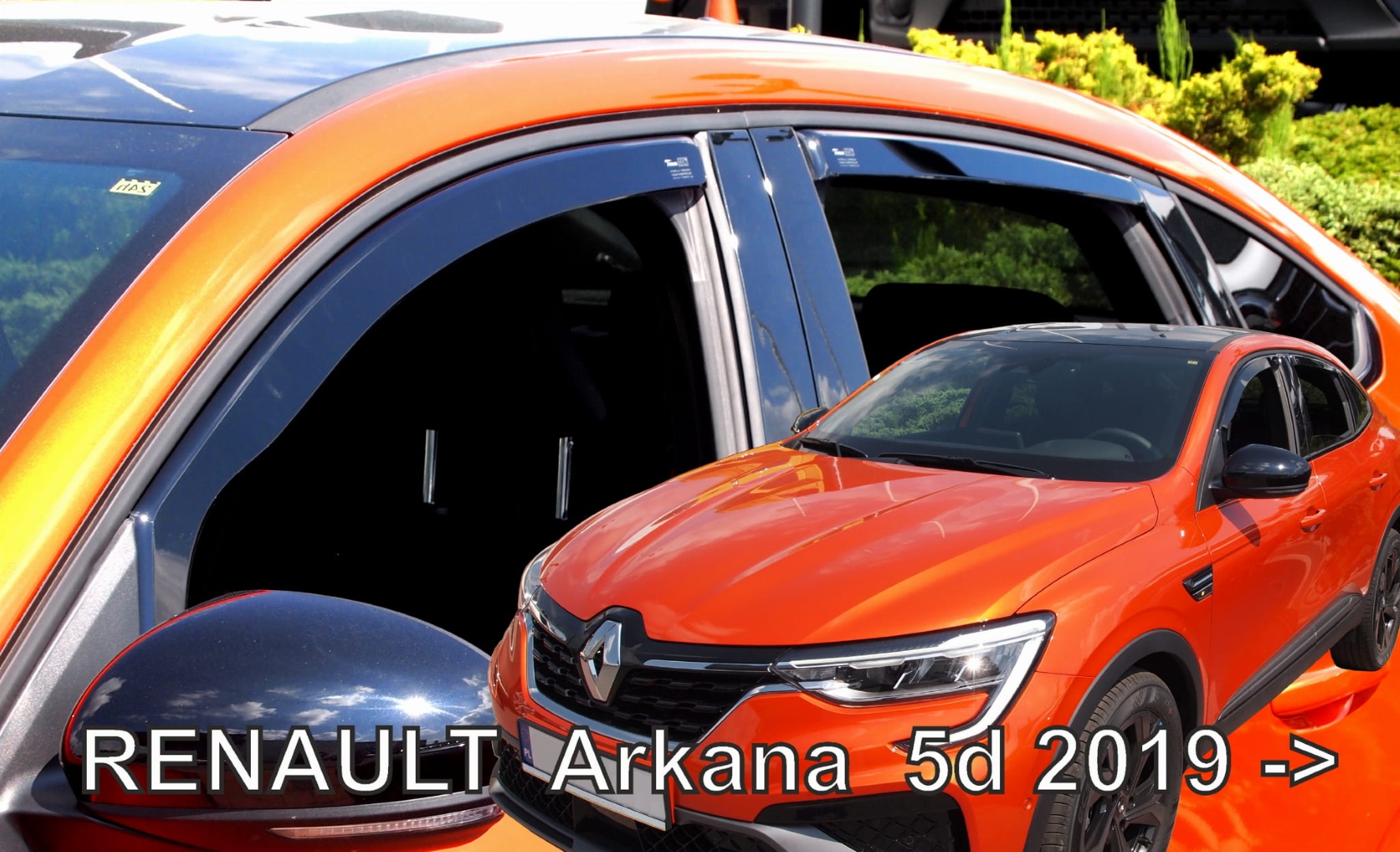 Εικόνα 1 από 6 — ΑΝΕΜΟΘΡΑΥΣΤΕΣ ΓΙΑ RENAULT ARKANA 5D 2019+  ΣΕΤ ΑΥΤΟΚΙΝΗΤΟΥ ΑΠΟ ΕΥΚΑΜΠΤΟ ΦΙΜΕ ΠΛΑΣΤΙΚΟ HEKO – 4 ΤΕΜ.
