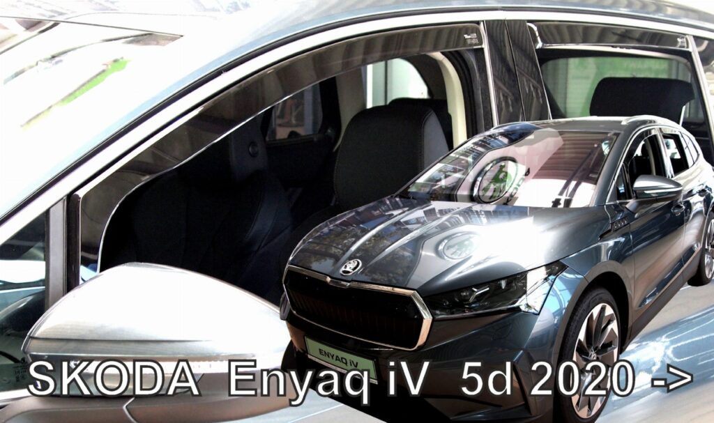 Εικόνα 1 από 6 — ΑΝΕΜΟΘΡΑΥΣΤΕΣ ΓΙΑ SKODA ENYAQ 5D 2020+ ΣΕΤ ΑΥΤΟΚΙΝΗΤΟΥ ΑΠΟ ΕΥΚΑΜΠΤΟ ΦΙΜΕ ΠΛΑΣΤΙΚΟ HEKO – 4 ΤΕΜ.