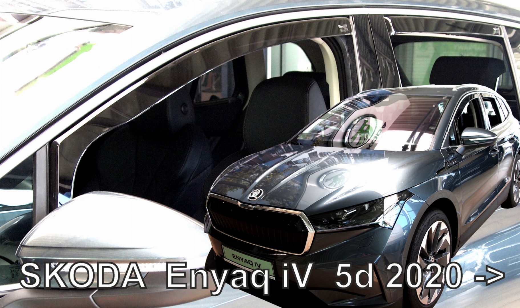 Εικόνα 1 από 6 — ΑΝΕΜΟΘΡΑΥΣΤΕΣ ΓΙΑ SKODA ENYAQ 5D 2020+ ΣΕΤ ΑΥΤΟΚΙΝΗΤΟΥ ΑΠΟ ΕΥΚΑΜΠΤΟ ΦΙΜΕ ΠΛΑΣΤΙΚΟ HEKO – 4 ΤΕΜ.