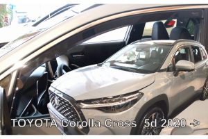 ΑΝΕΜΟΘΡΑΥΣΤΕΣ ΓΙΑ TOYOTA COROLLA CROSS 5D 2020+ ΖΕΥΓΑΡΙ ΑΠΟ ΕΥΚΑΜΠΤΟ ΦΙΜΕ ΠΛΑΣΤΙΚΟ HEKO - 2 ΤΕΜ.