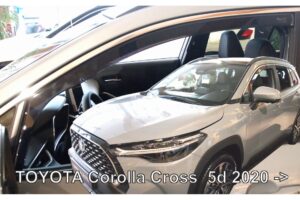 ΑΝΕΜΟΘΡΑΥΣΤΕΣ ΓΙΑ TOYOTA COROLLA CROSS 5D 2020+ ΖΕΥΓΑΡΙ ΑΠΟ ΕΥΚΑΜΠΤΟ ΦΙΜΕ ΠΛΑΣΤΙΚΟ HEKO - 2 ΤΕΜ.