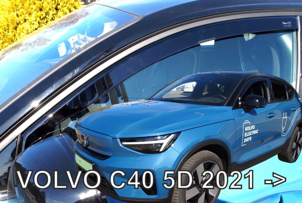 Εικόνα 1 από 6 — ΑΝΕΜΟΘΡΑΥΣΤΕΣ ΓΙΑ VOLVO C40 5D 2021+ ΣΕΤ ΑΥΤΟΚΙΝΗΤΟΥ ΑΠΟ ΕΥΚΑΜΠΤΟ ΦΙΜΕ ΠΛΑΣΤΙΚΟ HEKO – 4 ΤΕΜ.
