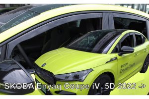 ΑΝΕΜΟΘΡΑΥΣΤΕΣ ΓΙΑ SKODA ENYAQ COUPE 5D 2022+? ΣΕΤ ΑΥΤΟΚΙΝΗΤΟΥ ΑΠΟ ΕΥΚΑΜΠΤΟ ΦΙΜΕ ΠΛΑΣΤΙΚΟ HEKO - 4 ΤΕΜ.