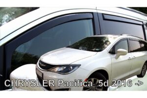 ΑΝΕΜΟΘΡΑΥΣΤΕΣ ΓΙΑ CHRYSLER PACIFICA SW 2016+ ΣΕΤ ΑΥΤΟΚΙΝΗΤΟΥ ΑΠΟ ΕΥΚΑΜΠΤΟ ΦΙΜΕ ΠΛΑΣΤΙΚΟ HEKO - 4 ΤΕΜ.