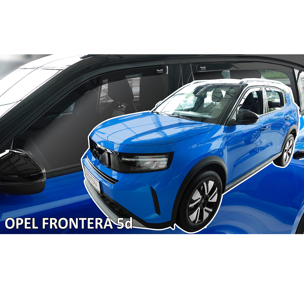 Εικόνα 1 από 5 — Heko – Ανεμοθραύστες Για Opel Frontera 2024 > 5πορτο / SUV Σετ Αυτοκινήτου Από Εύκαμπτο Φιμέ Πλαστικό – 4 τεμ. (ΑΝΕΜ.SET25413)