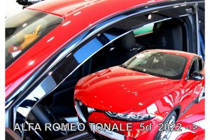 ΑΝΕΜΟΘΡΑΥΣΤΕΣ ΓΙΑ ALFA ROMEO TONALE 5D 2020- ΖΕΥΓΑΡΙ ΑΠΟ ΕΥΚΑΜΠΤΟ ΦΙΜΕ ΠΛΑΣΤΙΚΟ HEKO - 2 ΤΕΜ.