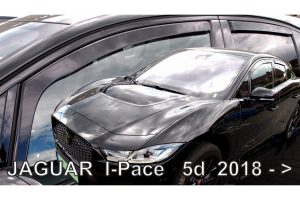 ΑΝΕΜΟΘΡΑΥΣΤΕΣ ΓΙΑ JAGUAR I-PACE 5D 2018+ ΣΕΤ ΑΥΤΟΚΙΝΗΤΟΥ ΑΠΟ ΕΥΚΑΜΠΤΟ ΦΙΜΕ ΠΛΑΣΤΙΚΟ HEKO - 4 ΤΕΜ.
