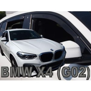 ΑΝΕΜΟΘΡΑΥΣΤΕΣ ΓΙΑ BMW X4 G02 5D 2018+ ΣΕΤ ΑΥΤΟΚΙΝΗΤΟΥ ΑΠΟ ΕΥΚΑΜΠΤΟ ΦΙΜΕ ΠΛΑΣΤΙΚΟ HEKO - 4 ΤΕΜ.
