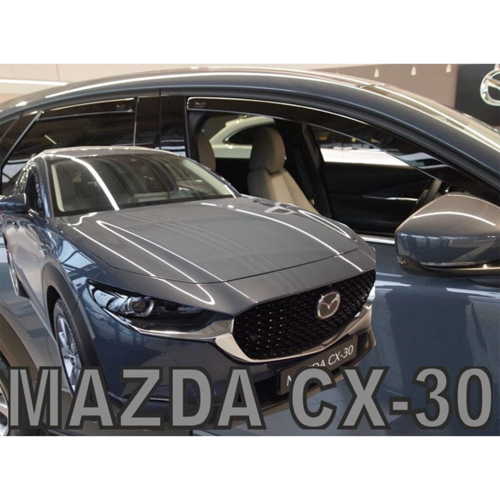 Εικόνα 1 από 5 — ΑΝΕΜΟΘΡΑΥΣΤΕΣ ΓΙΑ MAZDA CX-30 5D 2019+ ΣΕΤ ΑΥΤΟΚΙΝΗΤΟΥ ΑΠΟ ΕΥΚΑΜΠΤΟ ΦΙΜΕ ΠΛΑΣΤΙΚΟ HEKO – 4 ΤΕΜ.