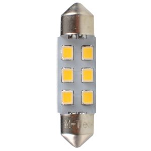 ΛΑΜΠΑΚΙΑ ΠΛΑΦΟΝΙΕΡΑΣ C5W 12V SV8.5 36mm 0,5W 6xSMD2835 LED OSRAM ΛΕΥΚΟ BLISTER 2ΤΕΜ. M-TECH