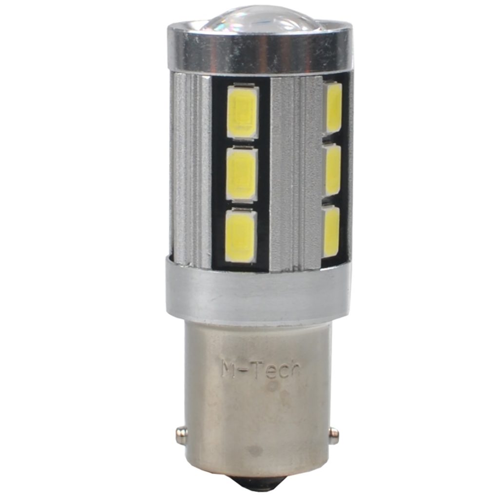 Εικόνα 1 από 3 — P21W 12V BA15s LED 18xSMD5730 PREMIUM ΛΕΥΚΟ (ΜΟΝΟΠΟΛΙΚΟ) BLISTER 2ΤΕΜ. M-TECH