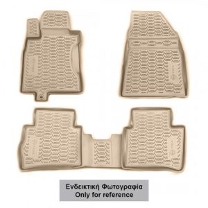 ΠΑΤΑΚΙΑ ΣΕ ΣΚΑΦΗ TPE ΛΑΣΤΙΧΟ ΓΙΑ LEXUS LX570 2012+ ΣΕ ΜΠΕΖ ΧΡΩΜΑ NOVLINE - 3 ΤΕΜ.