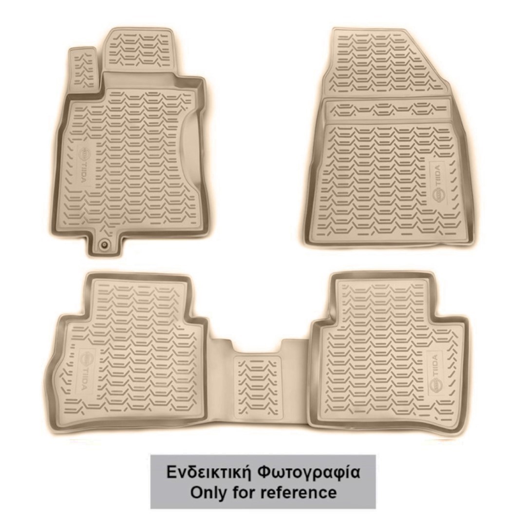 Εικόνα 1 από 1 — ΠΑΤΑΚΙΑ ΣΕ ΣΚΑΦΗ TPE ΛΑΣΤΙΧΟ ΓΙΑ TOYOTA LC200 2015+  ΣΕ ΜΠΕΖ ΧΡΩΜΑ NOVLINE – 4 ΤΕΜ.