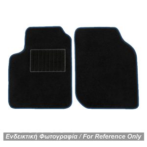 ΠΑΤΑΚΙΑ ΜΟΚΕΤΑ ΓΙΑ MERCEDES SMART 450 1998-2006 ΜΑΥΡΟ ΜΕ ΜΠΛΕ ΡΕΛΙ RACE AXION - 2 ΤΕΜ.