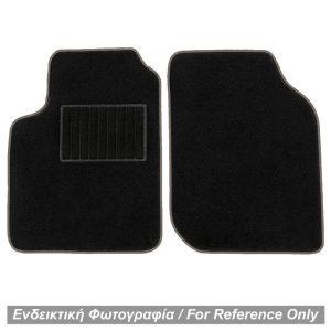 ΠΑΤΑΚΙΑ ΜΟΚΕΤΑ ΓΙΑ MERCEDES SMART 450 1998-2006 ΜΑΥΡΟ ΜΕ ΓΚΡΙ ΡΕΛΙ RACE AXION - 2 ΤΕΜ.