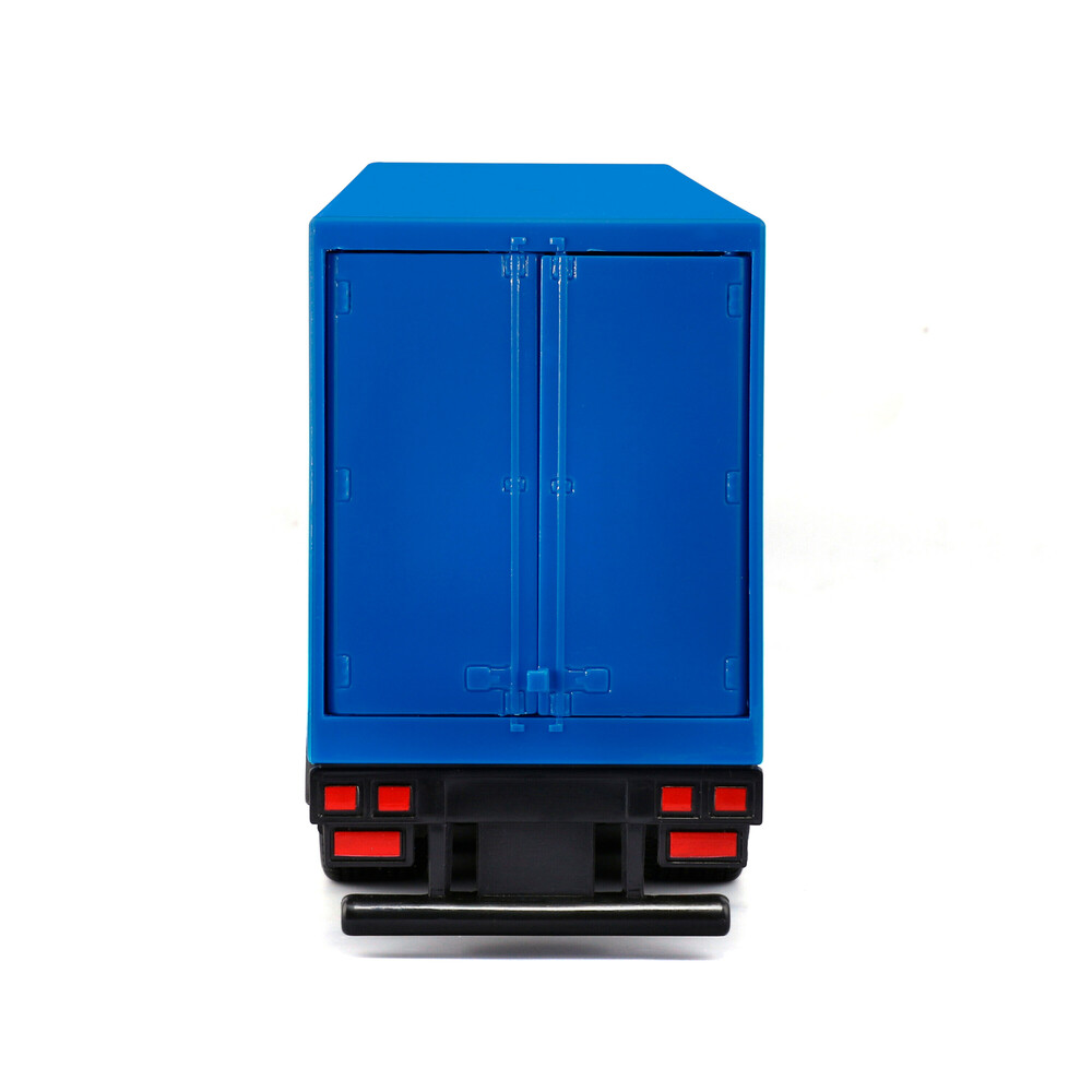 Εικόνα 5 από 6 — Lampa – Μινιατούρα νταλίκα Iveco S-Way με κοντέινερ 1:43 σε λευκό/μπλε χρώμα Burago – 1 τεμ. (BU31469)