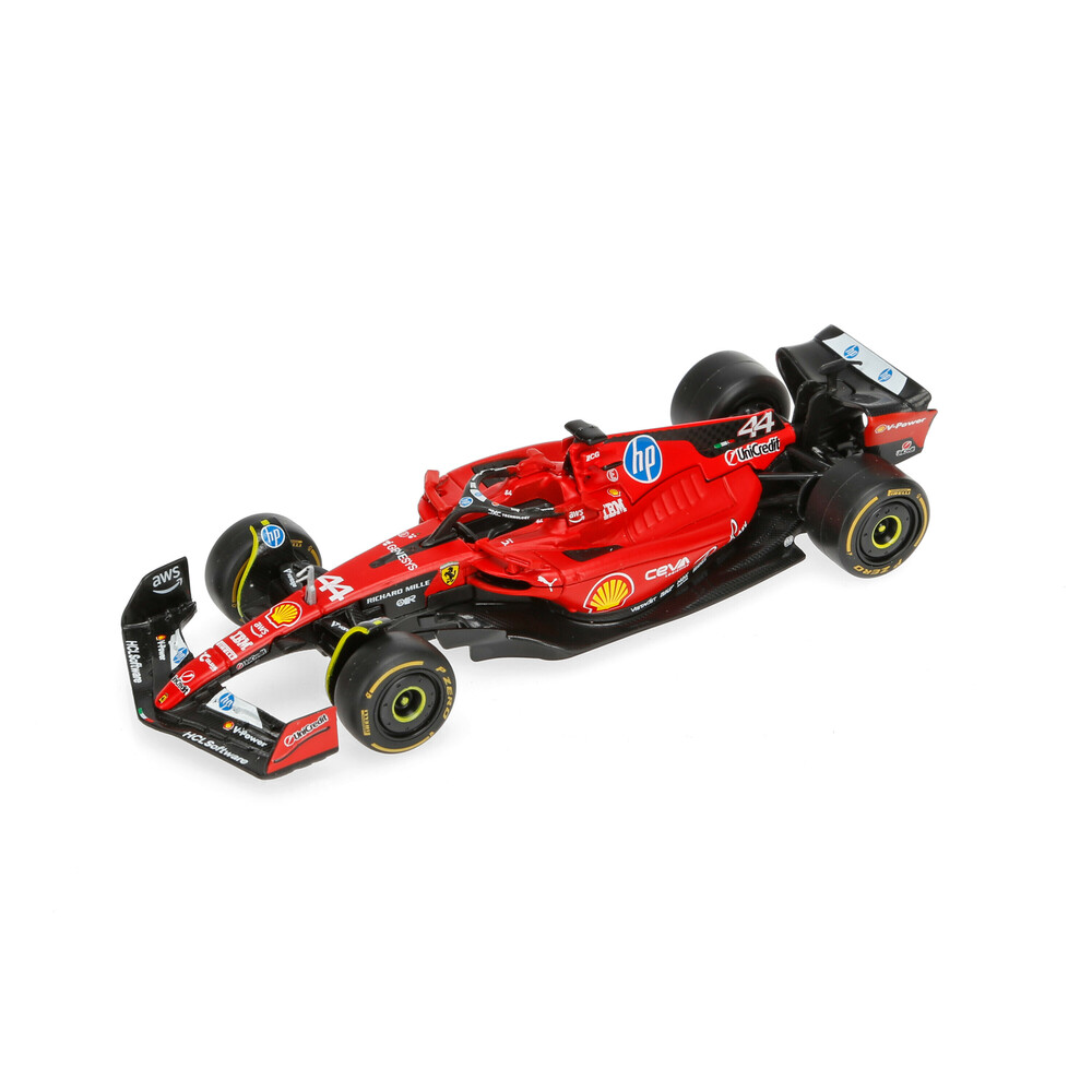 Εικόνα 1 από 3 — ΜΙΝΙΑΤΟΥΡΑ ΜΟΝΟΘΕΣΙΟ F1 FERRARI HAMILTON 1:43 BURAGO LAMPA 1ΤΕΜ.