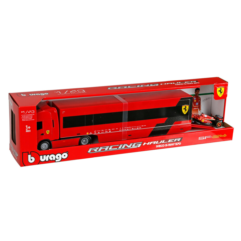 Εικόνα 5 από 5 — ΜΙΝΙΑΤΟΥΡΑ ΝΤΑΛΙΚΑ FERRARI IVECO S-WAY 570 LECLERC 1:43 BURAGO LAMPA 1ΤΕΜ.