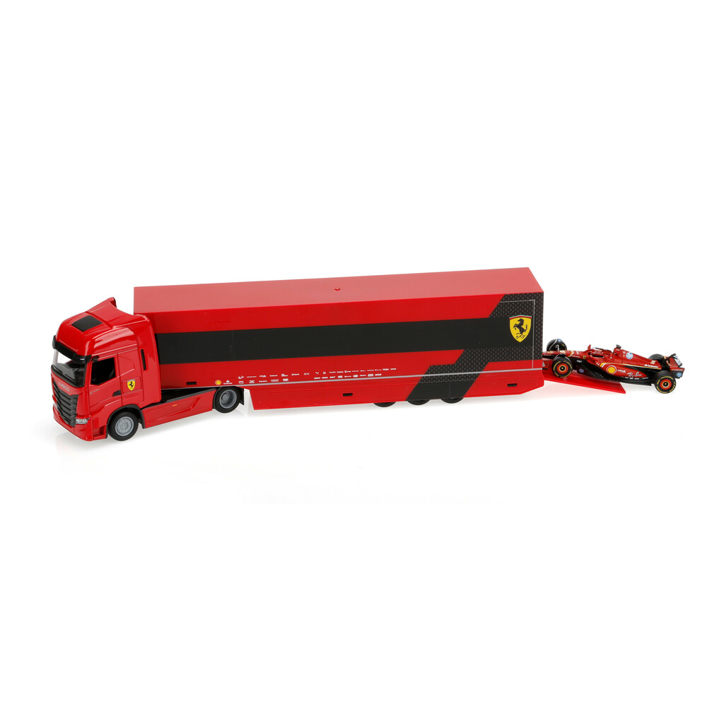 Εικόνα 1 από 5 — ΜΙΝΙΑΤΟΥΡΑ ΝΤΑΛΙΚΑ FERRARI IVECO S-WAY 570 LECLERC 1:43 BURAGO LAMPA 1ΤΕΜ.