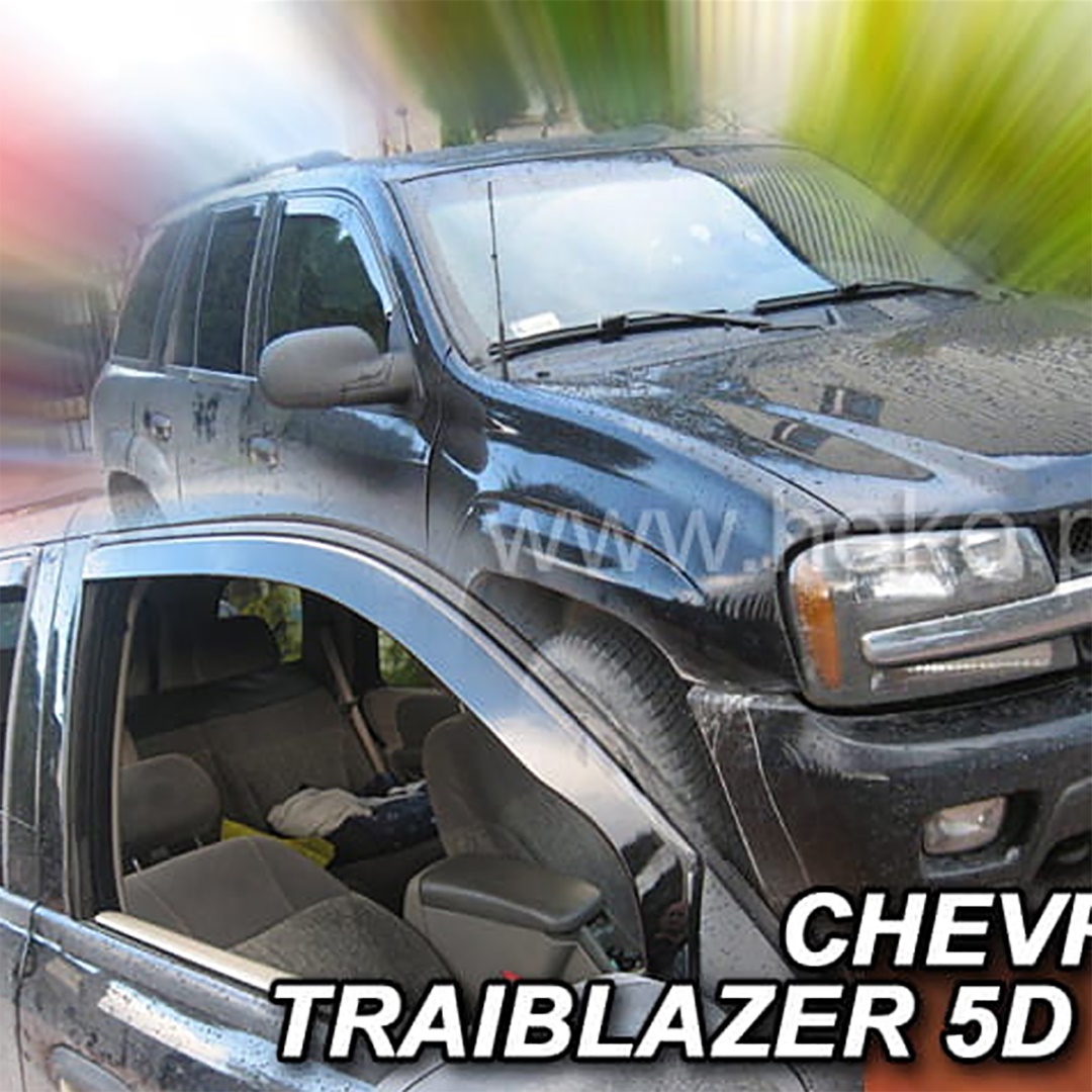 Εικόνα 1 από 5 — ΑΝΕΜΟΘΡΑΥΣΤΕΣ ΓΙΑ CHEVROLET TRAIBLAZER 5D 2002-2009  ΖΕΥΓΑΡΙ ΑΠΟ ΕΥΚΑΜΠΤΟ ΦΙΜΕ ΠΛΑΣΤΙΚΟ HEKO – 2 ΤΕΜ.