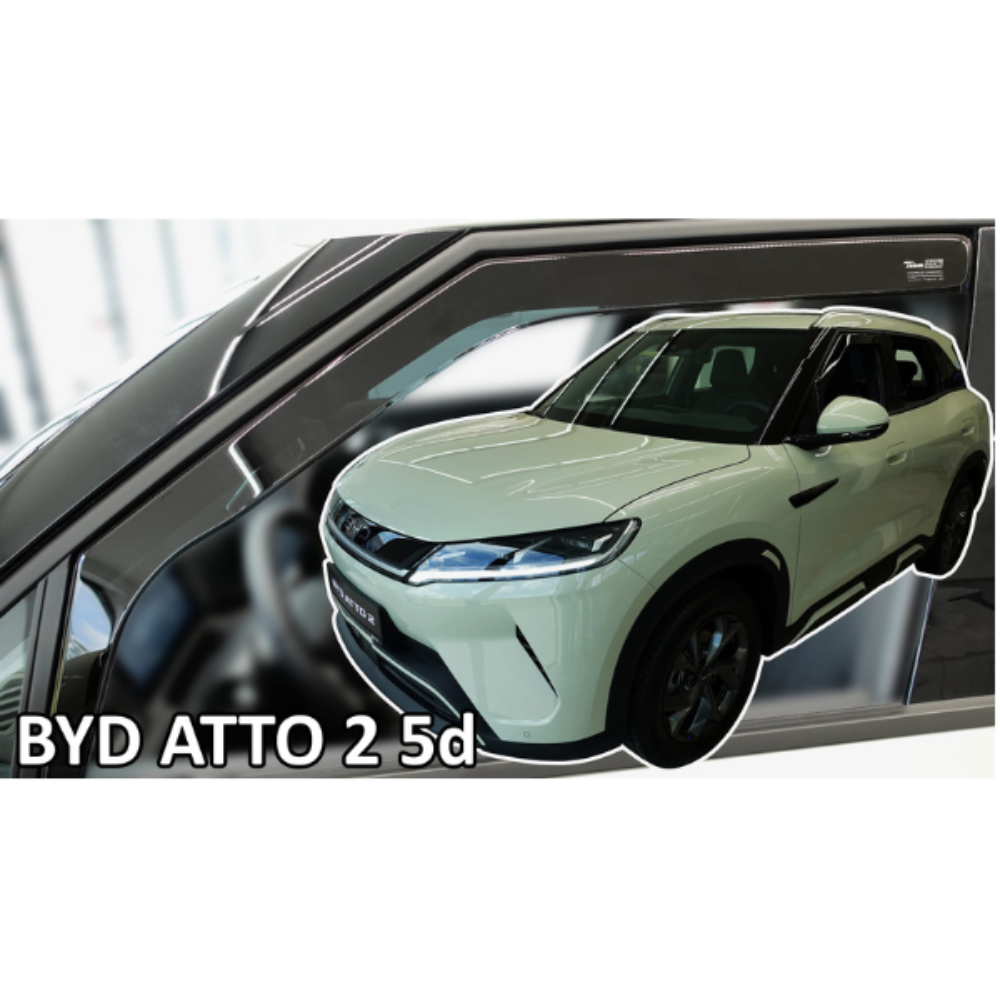 Εικόνα 1 από 4 — ΑΝΕΜΟΘΡΑΥΣΤΕΣ ΓΙΑ BYD ATTO 2 5D 2024+ ΖΕΥΓΑΡΙ ΑΠΟ ΕΥΚΑΜΠΤΟ ΦΙΜΕ ΠΛΑΣΤΙΚΟ HEKO – 2 ΤΕΜ.