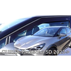 ΑΝΕΜΟΘΡΑΥΣΤΕΣ ΓΙΑ CUPRA TAVASCAN 5D 2023+ ΣΕΤ ΑΥΤΟΚΙΝΗΤΟΥ ΑΠΟ ΕΥΚΑΜΠΤΟ ΦΙΜΕ ΠΛΑΣΤΙΚΟ HEKO - 4 ΤΕΜ.