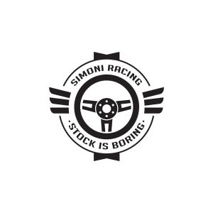 ΑΥΤΟΚΟΛΛΗΤΟ "STOCK IS BORING'' 63mm SIMONI RACING - 1 TEM.