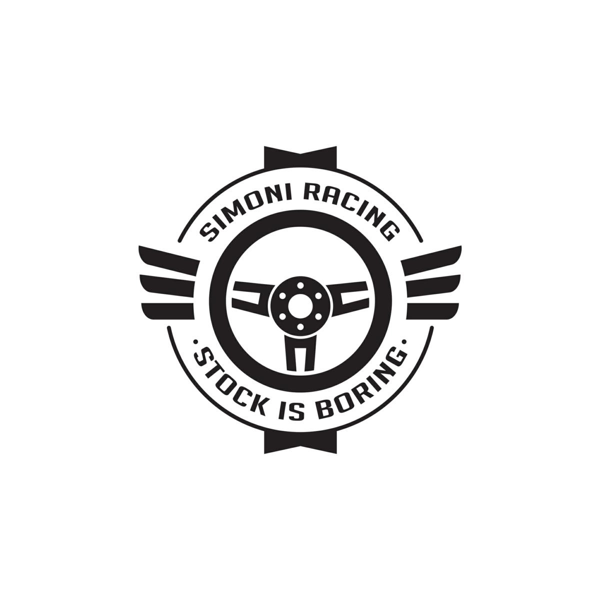 Εικόνα 1 από 1 — ΑΥΤΟΚΟΛΛΗΤΟ “STOCK IS BORING” 63mm  SIMONI RACING – 1 TEM.