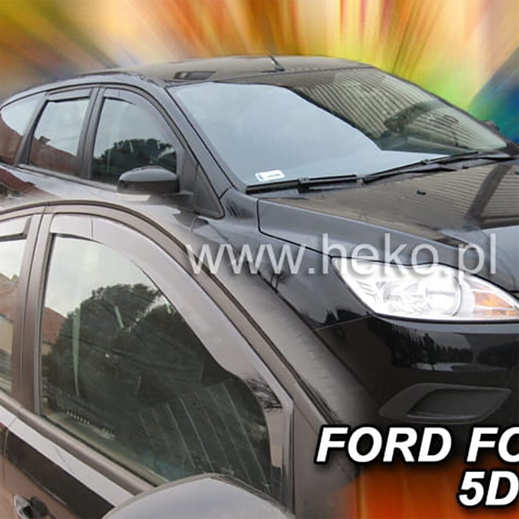 Εικόνα 1 από 5 — ΑΝΕΜΟΘΡΑΥΣΤΕΣ ΓΙΑ FORD FOCUS MK2 4D/5D 2005-2011 ΖΕΥΓΑΡΙ ΑΠΟ ΕΥΚΑΜΠΤΟ ΦΙΜΕ ΠΛΑΣΤΙΚΟ HEKO – 2 ΤΕΜ.