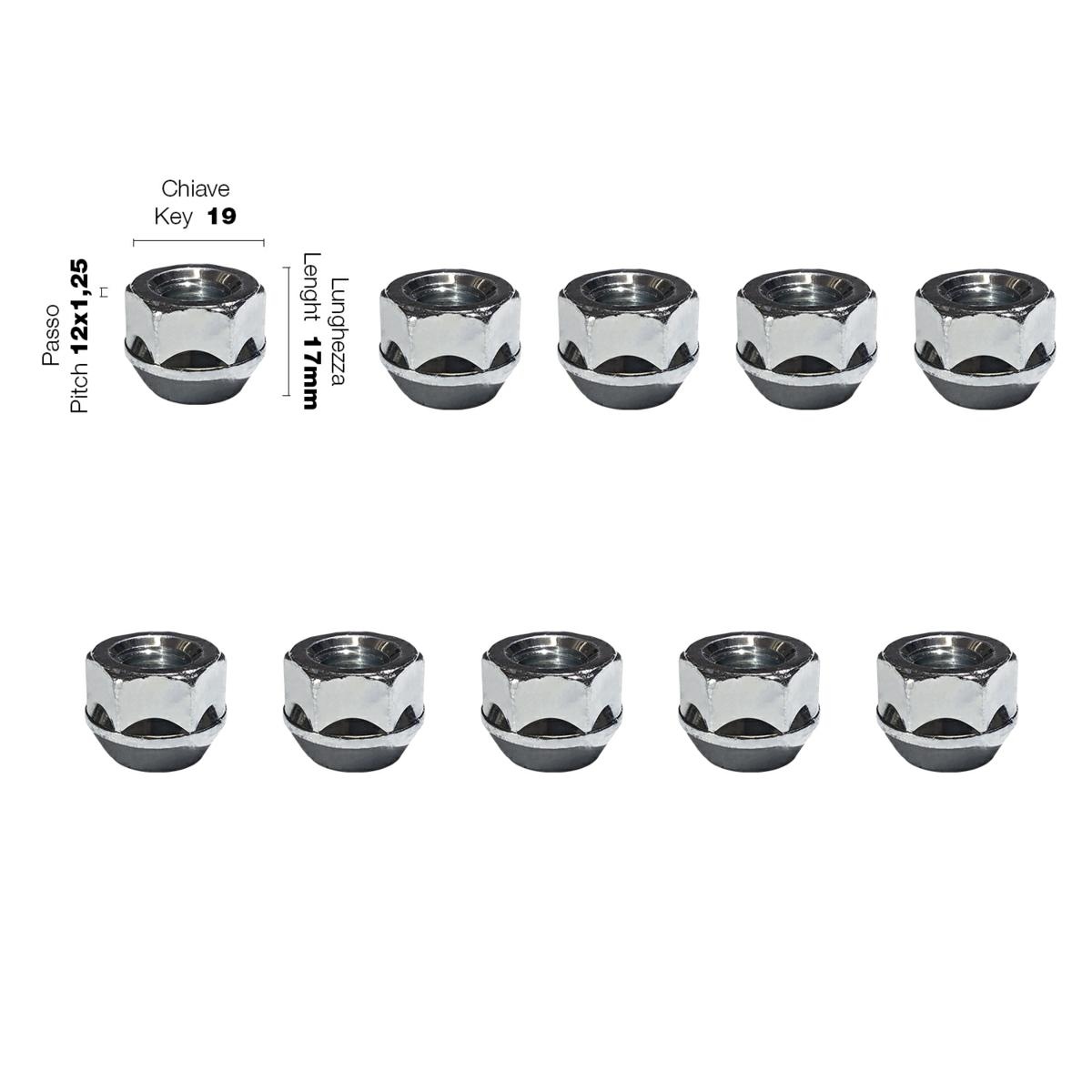 Εικόνα 1 από 1 — Simoni Racing – ΠΑΞΙΜΑΔΙ ΚΩΝΙΚΟ 12χ1,25 (17mm) (19) 10ΤΕΜ.