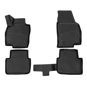 Novline - Πατάκια Σε Σκάφη Tpe Λάστιχο Για Skoda Kamiq (Nw) 12/2019 > 02/2024 5πορτο / SUV Σε Μαύρο Χρώμα - 4 τεμ. (ELEMENT3D02537210K/NV)