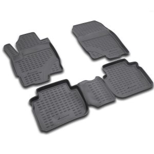 ΠΑΤΑΚΙΑ ΣΕ ΣΚΑΦΗ TPE ΛΑΣΤΙΧΟ ΓΙΑ KIA PICANTO 5D 2011-08/2017 ΣΕ ΜΑΥΡΟ ΧΡΩΜΑ NOVLINE - 4 ΤΕΜ.