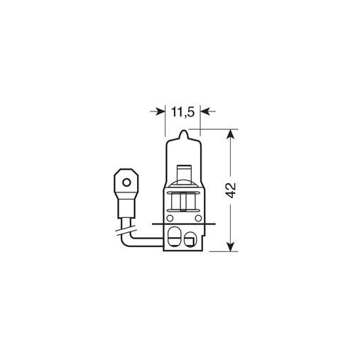 Εικόνα 2 από 4 — H3 12V 55W PK22s XENON ULTRA 4.800K +90%  2ΤΕΜ.