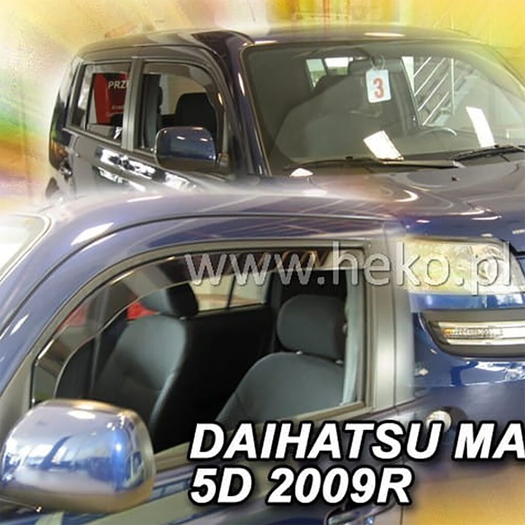 Εικόνα 1 από 5 — ΑΝΕΜΟΘΡΑΥΣΤΕΣ ΓΙΑ DAIHATSU MATERIA 5D 2006-2016 ΖΕΥΓΑΡΙ ΑΠΟ ΕΥΚΑΜΠΤΟ ΦΙΜΕ ΠΛΑΣΤΙΚΟ HEKO – 2 ΤΕΜ.
