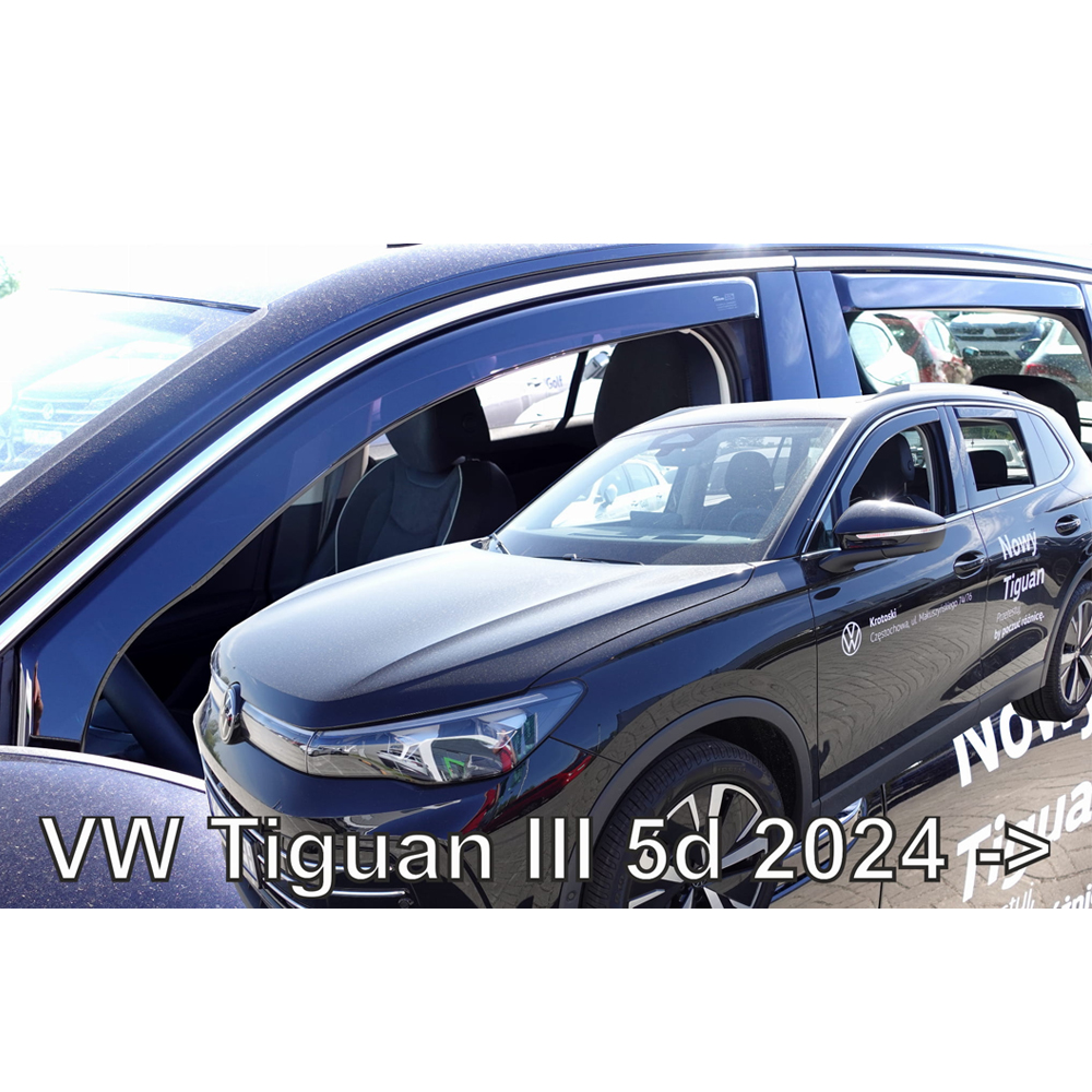 Εικόνα 1 από 6 — ΑΝΕΜΟΘΡΑΥΣΤΕΣ ΓΙΑ VW TIGUAN 5D 2022+ ΣΕΤ ΑΥΤΟΚΙΝΗΤΟΥ ΑΠΟ ΕΥΚΑΜΠΤΟ ΦΙΜΕ ΠΛΑΣΤΙΚΟ HEKO – 4 ΤΕΜ.