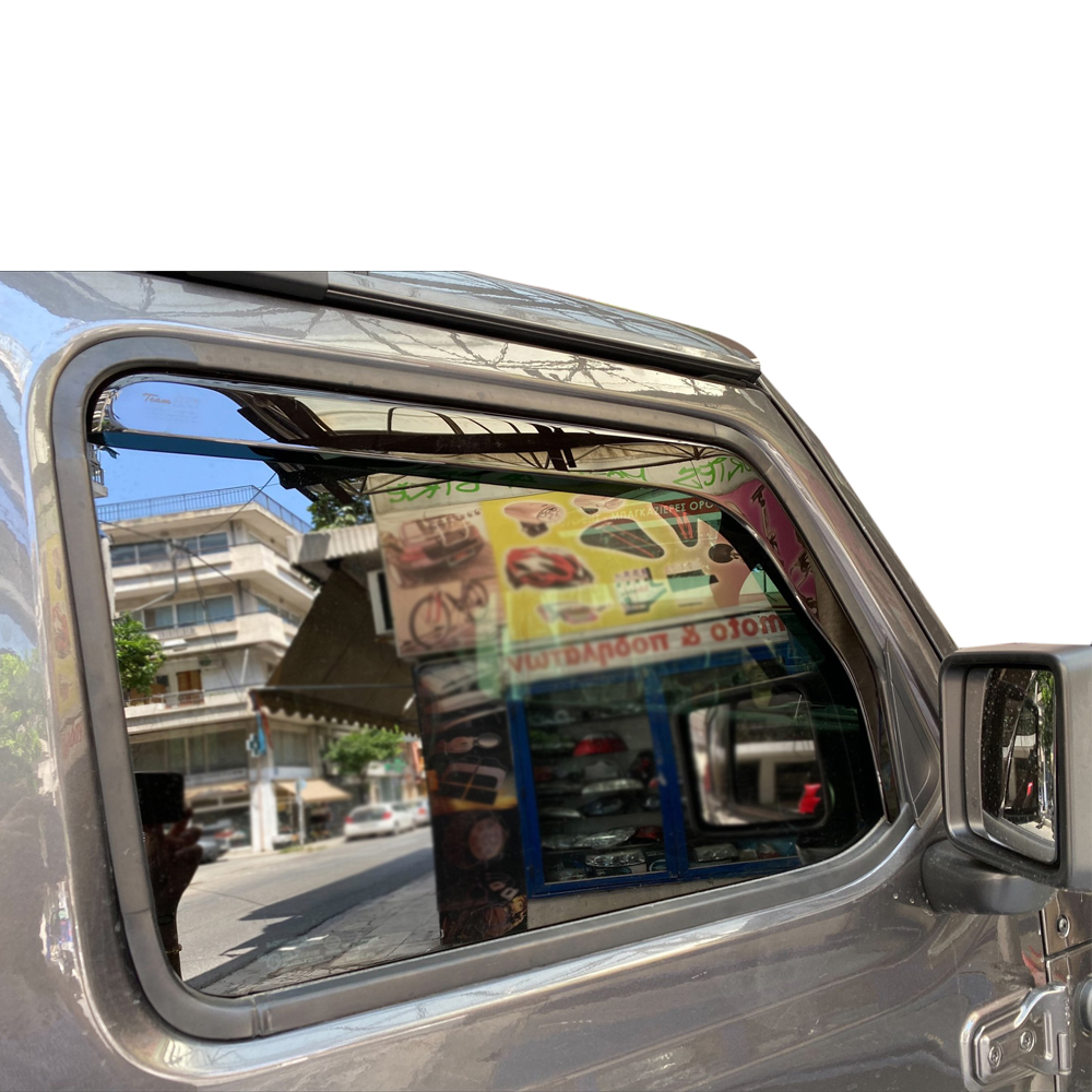 Εικόνα 6 από 8 — ΑΝΕΜΟΘΡΑΥΣΤΕΣ ΓΙΑ JEEP WRANGLER / GLADIATOR JL IV 5D 2019+ ΖΕΥΓΑΡΙ ΑΠΟ ΕΥΚΑΜΠΤΟ ΦΙΜΕ ΠΛΑΣΤΙΚΟ HEKO – 2 ΤΕΜ.