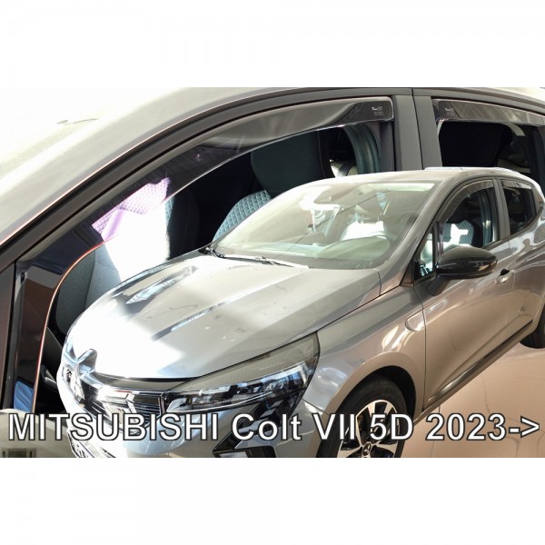 Εικόνα 1 από 6 — ΑΝΕΜΟΘΡΑΥΣΤΕΣ ΓΙΑ MITSUBISHI COLT 5D 2023+ ΣΕΤ ΑΥΤΟΚΙΝΗΤΟΥ ΑΠΟ ΕΥΚΑΜΠΤΟ ΦΙΜΕ ΠΛΑΣΤΙΚΟ HEKO – 2 ΤΕΜ