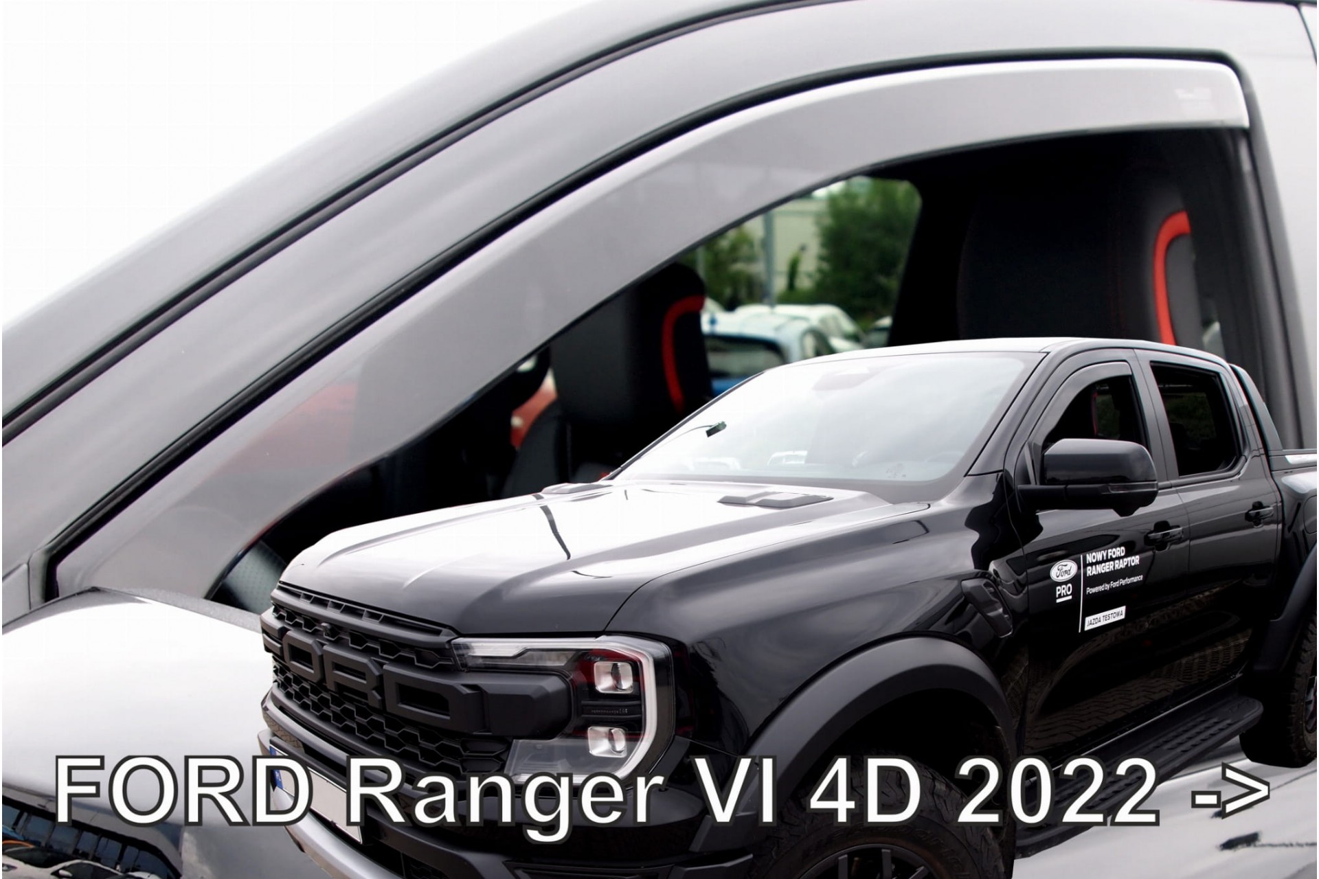 Εικόνα 1 από 5 — ΑΝΕΜΟΘΡΑΥΣΤΕΣ ΓΙΑ FORD RANGER 4D 2022+ /RAPTOR 2022+  ΖΕΥΓΑΡΙ ΑΠΟ ΕΥΚΑΜΠΤΟ ΦΙΜΕ ΠΛΑΣΤΙΚΟ HEKO – 2 ΤΕΜ.