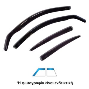 ΑΝΕΜΟΘΡΑΥΣΤΕΣ ΓΙΑ CHEVROLET MATIZ-AVEO 5D 2005-2009 ΣΕΤ ΑΥΤΟΚΙΝΗΤΟΥ ΑΠΟ ΕΥΚΑΜΠΤΟ ΦΙΜΕ ΠΛΑΣΤΙΚΟ HEKO - 4 ΤΕΜ.