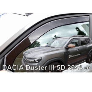 ΑΝΕΜΟΘΡΑΥΣΤΕΣ ΓΙΑ DACIA DUSTER 5D 2024+ ΖΕΥΓΑΡΙ ΑΠΟ ΕΥΚΑΜΠΤΟ ΦΙΜΕ ΠΛΑΣΤΙΚΟ HEKO - 2 ΤΕΜ