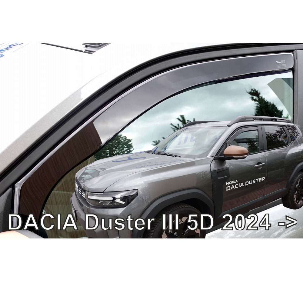Εικόνα 1 από 5 — ΑΝΕΜΟΘΡΑΥΣΤΕΣ ΓΙΑ DACIA DUSTER 5D 2024+ ΖΕΥΓΑΡΙ ΑΠΟ ΕΥΚΑΜΠΤΟ ΦΙΜΕ ΠΛΑΣΤΙΚΟ HEKO – 2 ΤΕΜ