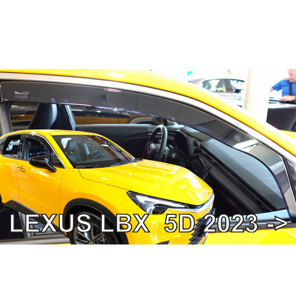 Εικόνα 1 από 5 — ΑΝΕΜΟΘΡΑΥΣΤΕΣ ΓΙΑ LEXUS LBX 5D 2023+ – ΖΕΥΓΑΡΙ ΑΥΤΟΚΙΝΗΤΟΥ ΑΠΟ ΕΥΚΑΜΠΤΟ ΦΙΜΕ ΠΛΑΣΤΙΚΟ HEKO – 2 ΤΕΜ.